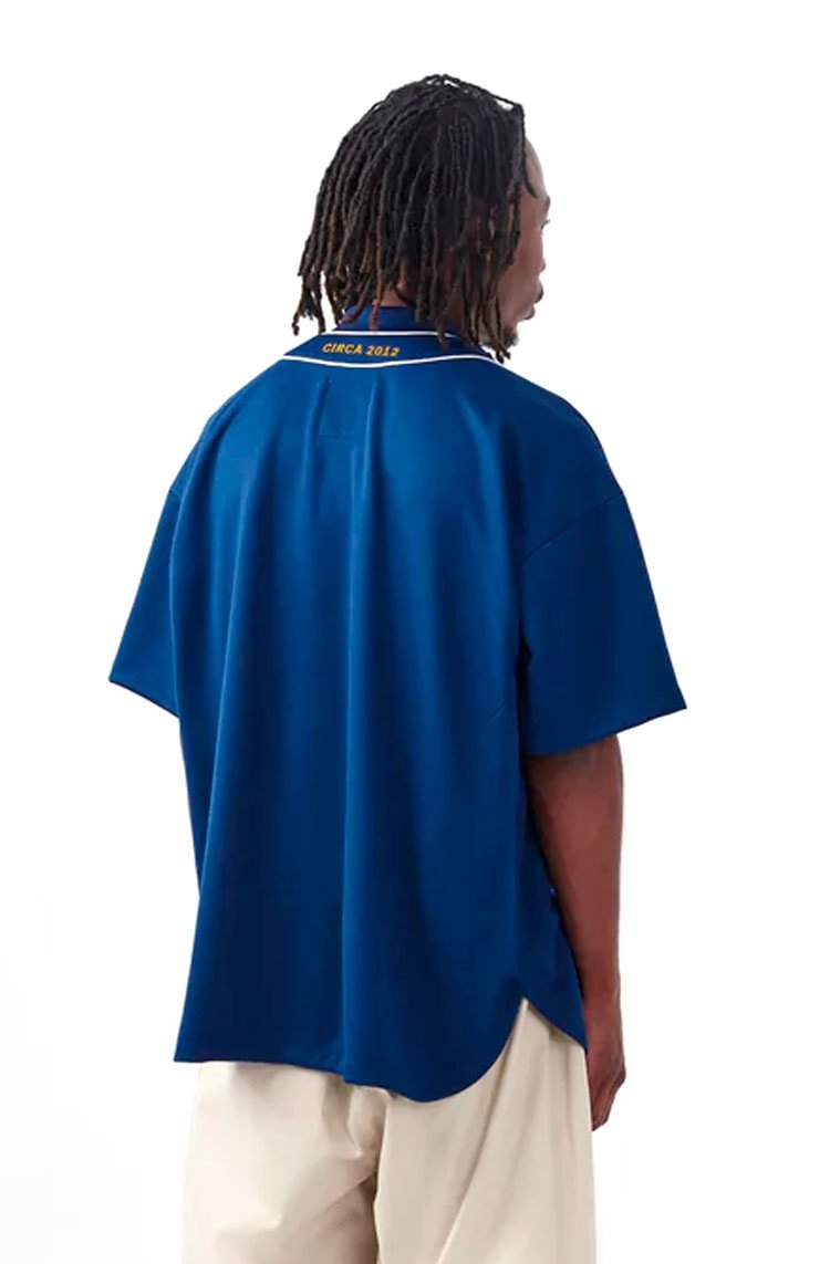 Camiseta Piet Heritage Baseball Jersey Azul Marinho/Branco - NewSkull