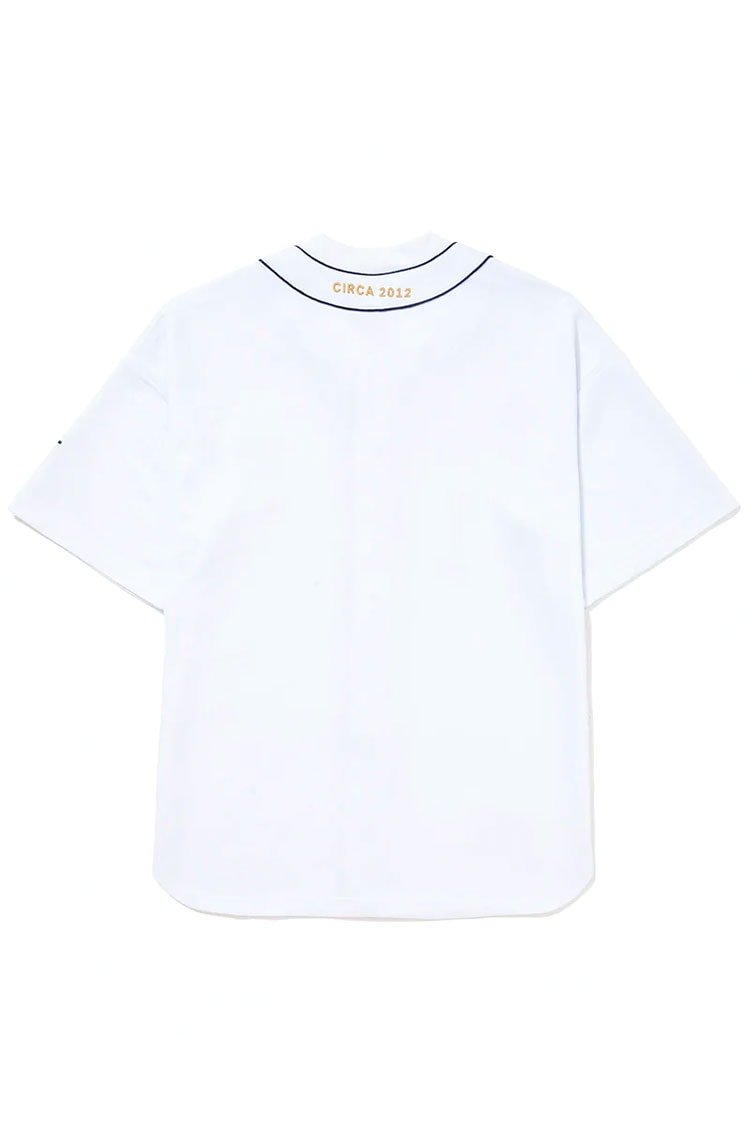 Camiseta Piet Heritage Baseball Jersey Branco/Azul Marinho - NewSkull