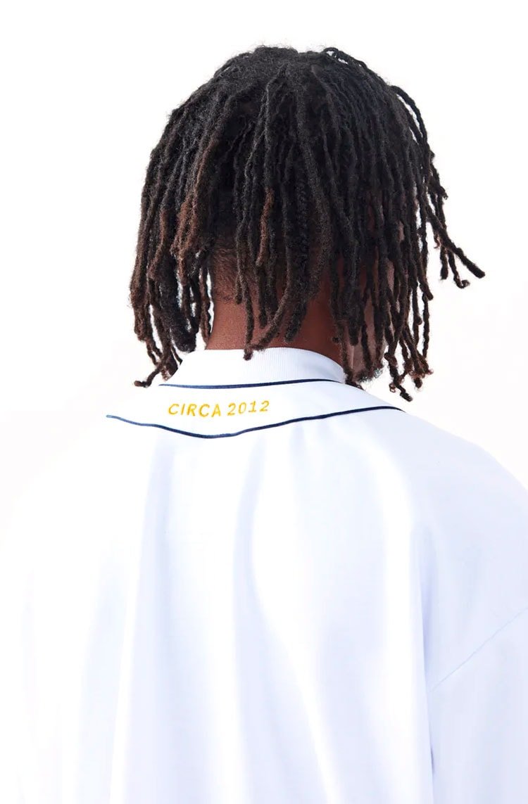 Camiseta Piet Heritage Baseball Jersey Branco/Azul Marinho - NewSkull