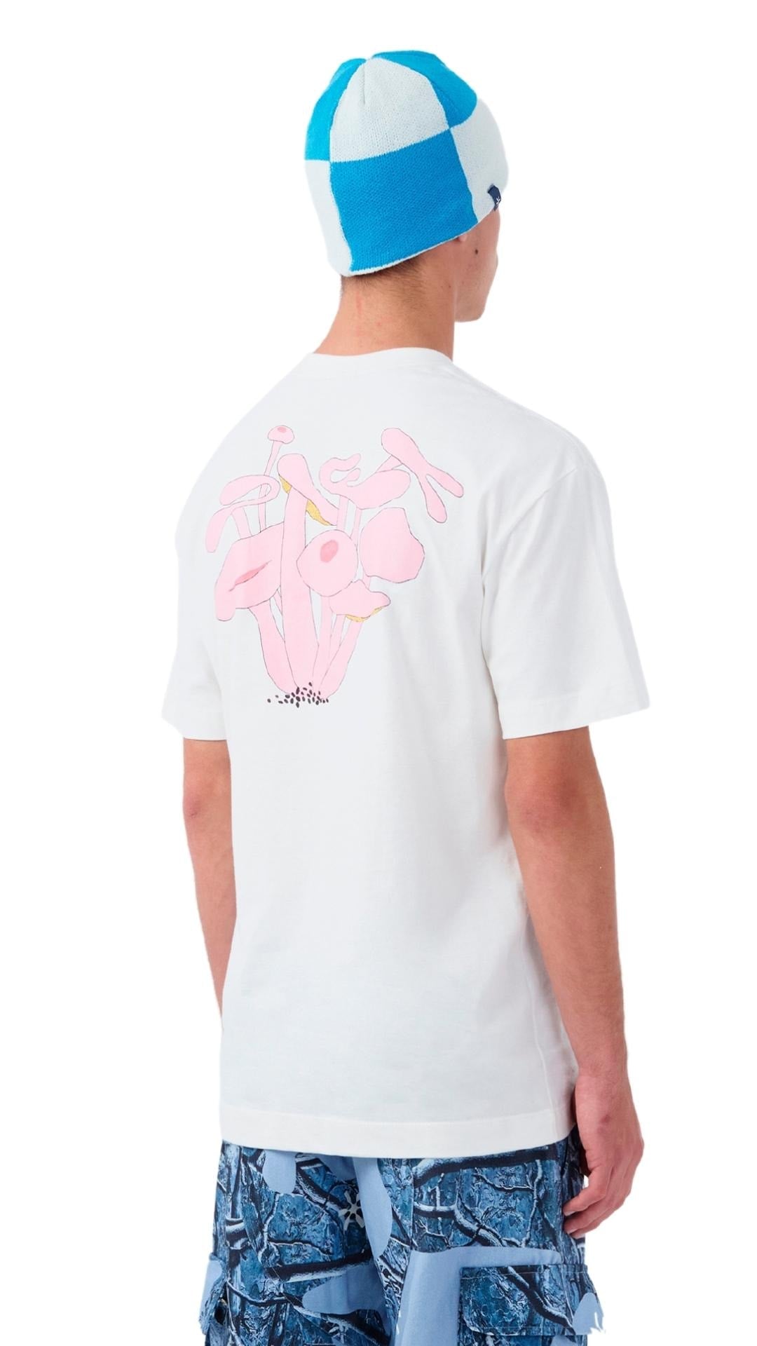 Camiseta Piet Hygrophorus Off White/Rosa - NewSkull