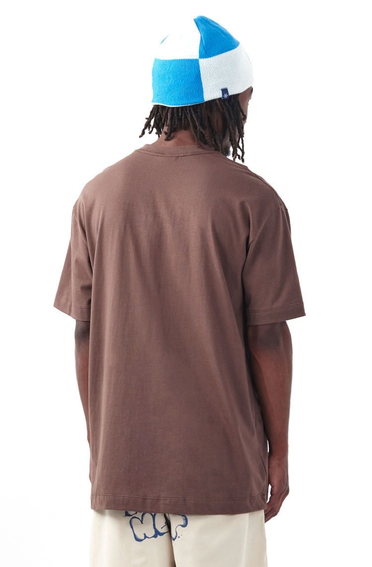 Camiseta Piet Icons Marrom/Azul - NewSkull