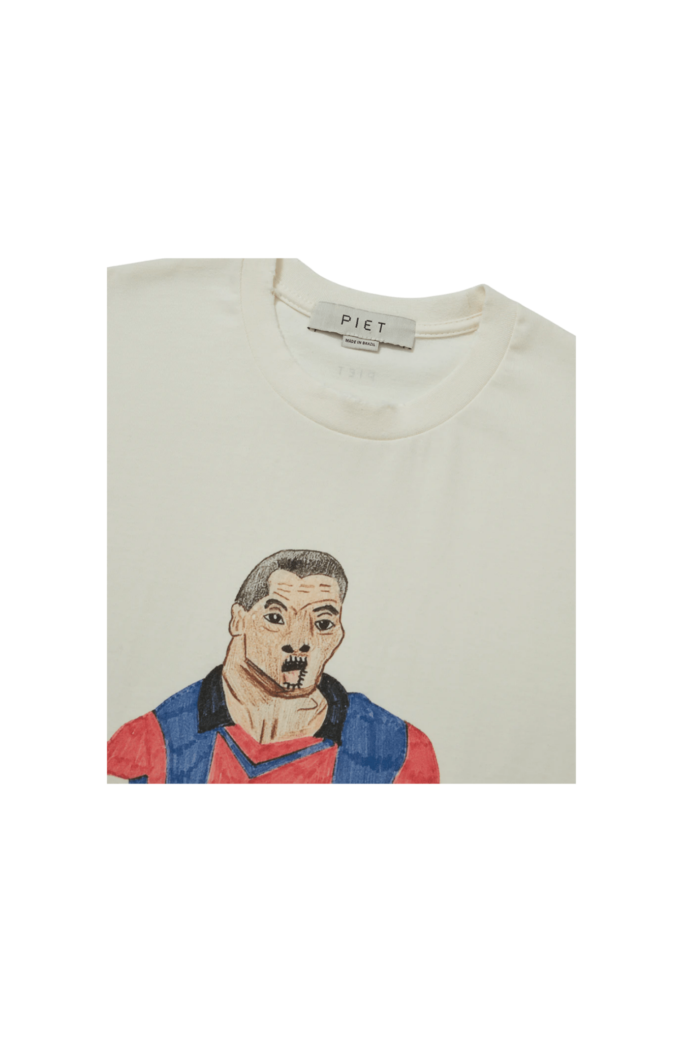 Camiseta Piet Illustrated Relaxed T-shirt Branco - NewSkull