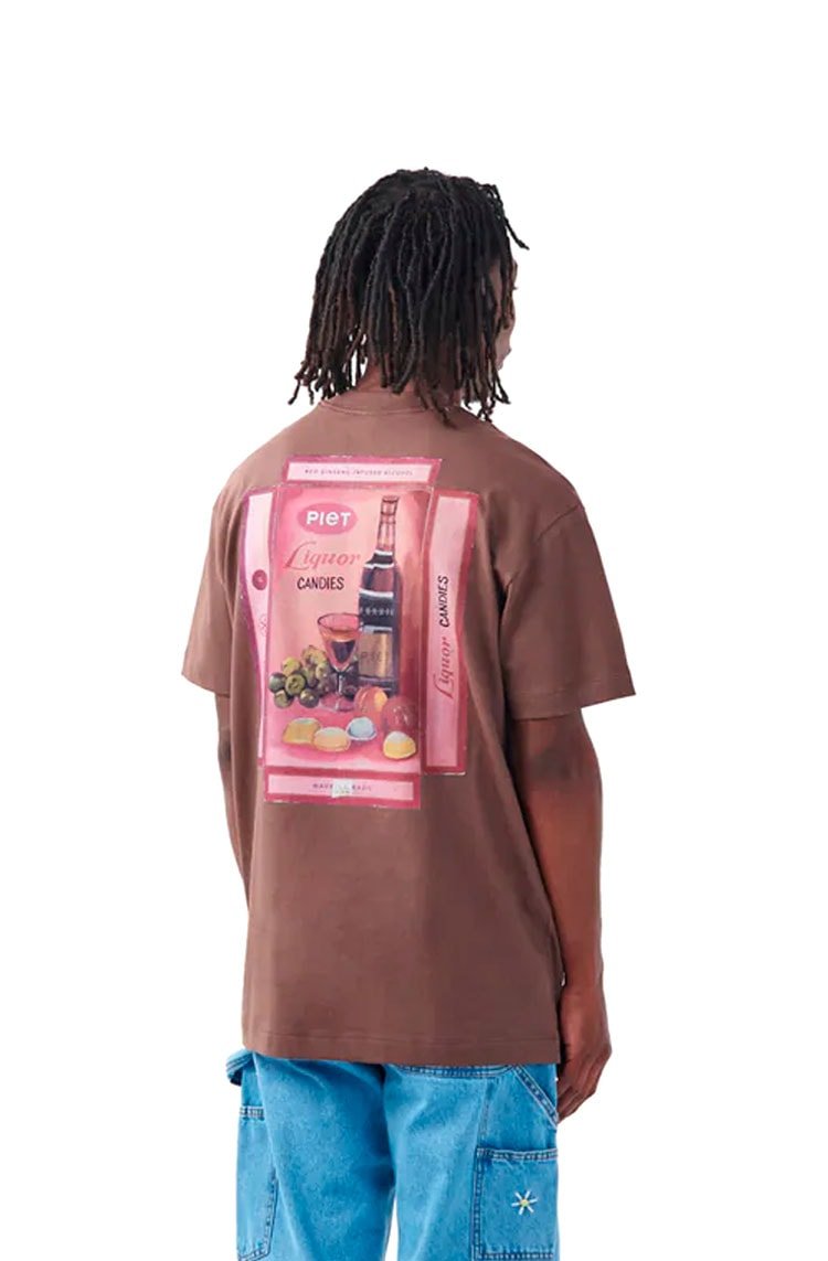 Camiseta Piet Liquor Candies Tee Marrom - NewSkull