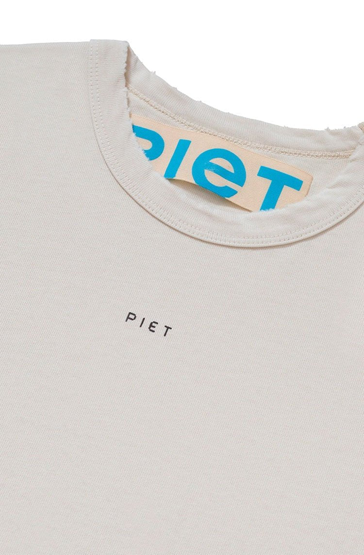 Camiseta Piet Logo T-shirt Branco - NewSkull