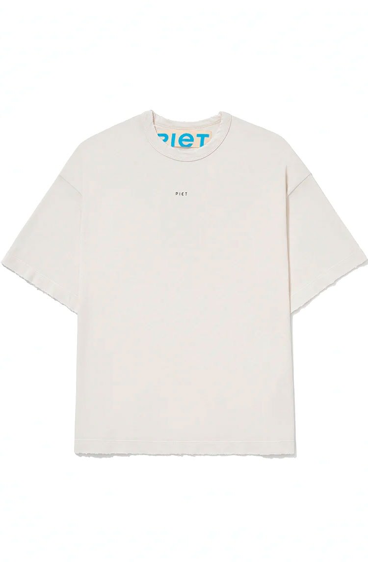 Camiseta Piet Logo T-shirt Branco - NewSkull