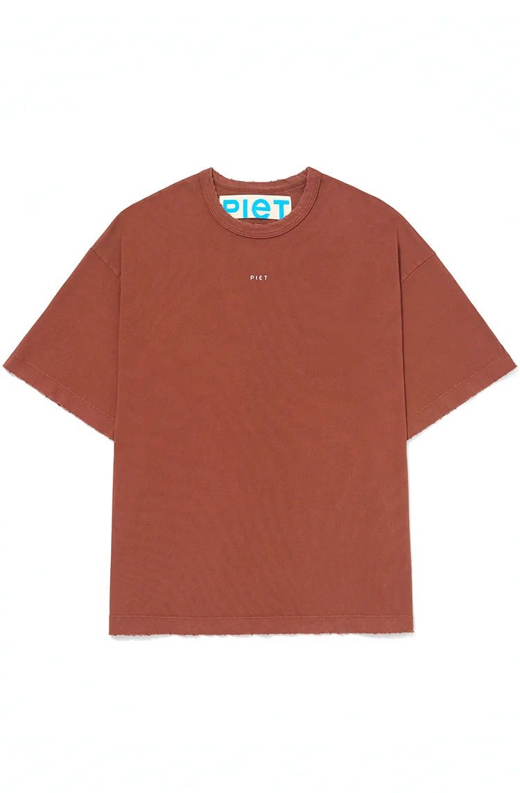 Camiseta Piet Logo T-shirt Marrom - NewSkull