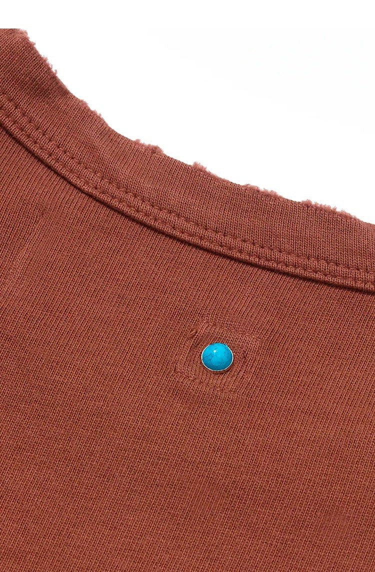 Camiseta Piet Logo T-shirt Marrom - NewSkull