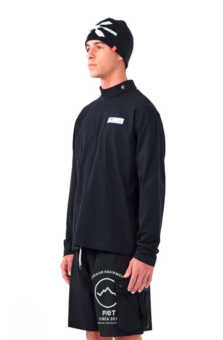 Camiseta Piet Manga Longa Sportsman Turtle Neck Preto - NewSkull