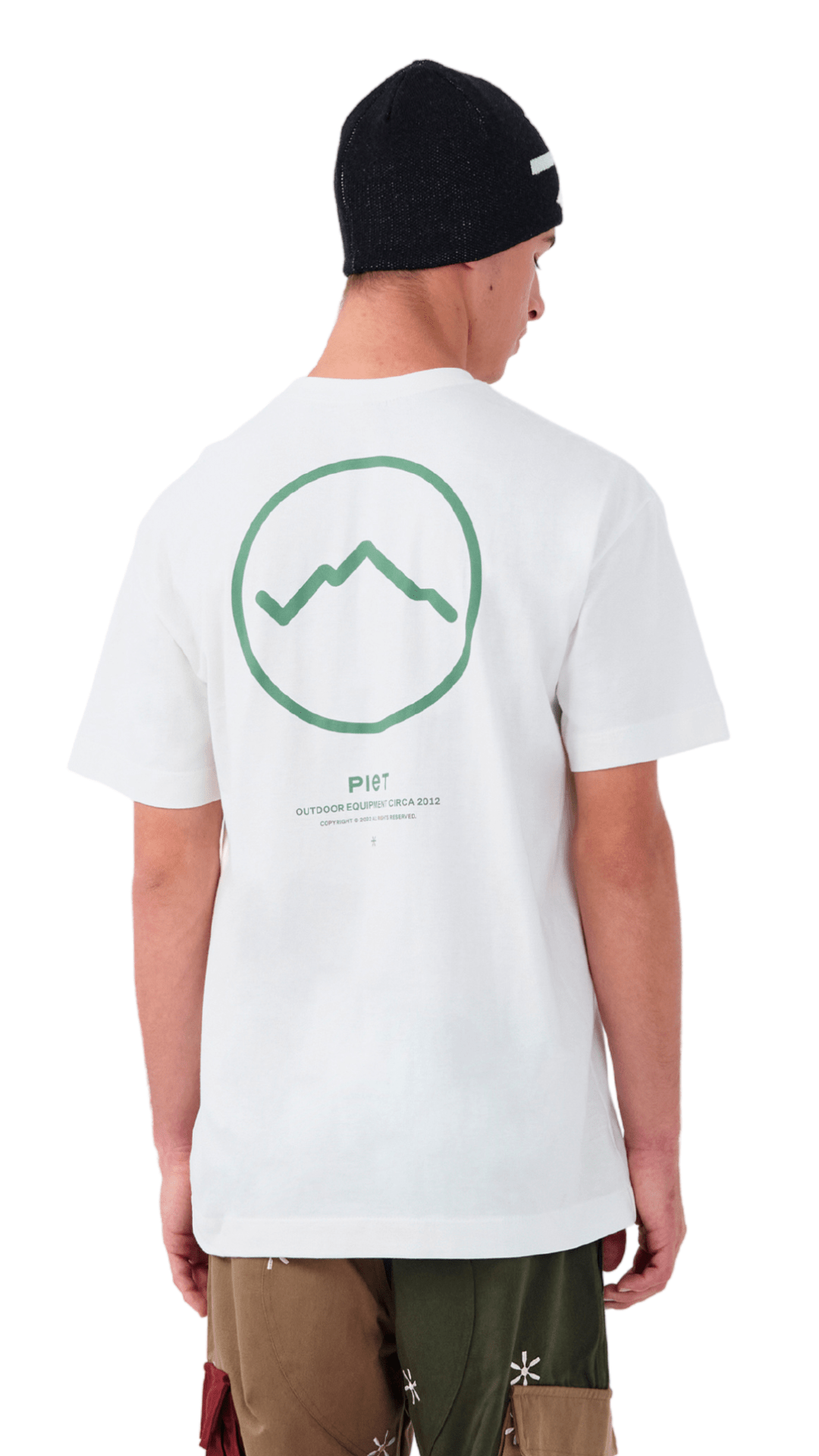 Camiseta Piet Safari Off White/Verde - NewSkull