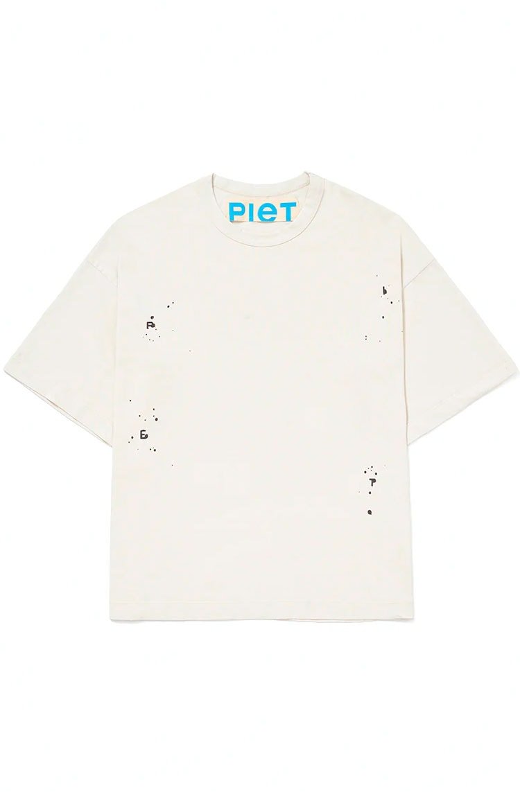 Camiseta Piet Splatter T-shirt Branco - NewSkull