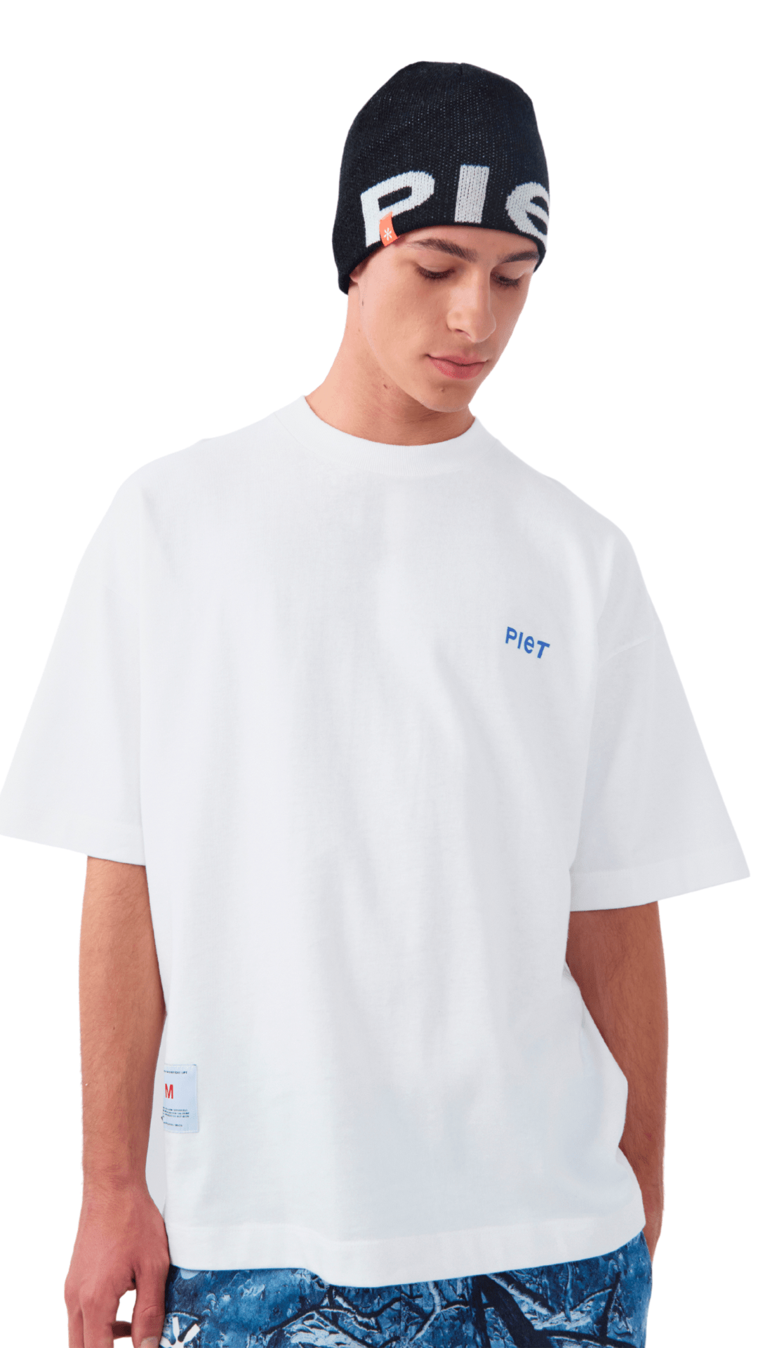 Camiseta Piet Wolf Oversized Off White - NewSkull