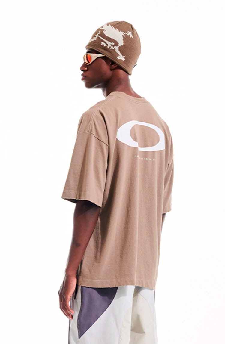 Camiseta Piet x Oakley Icons Marrom/Branco - NewSkull