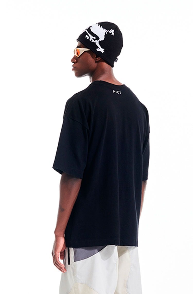 Camiseta Piet x Oakley Metal Preta/Branco - NewSkull