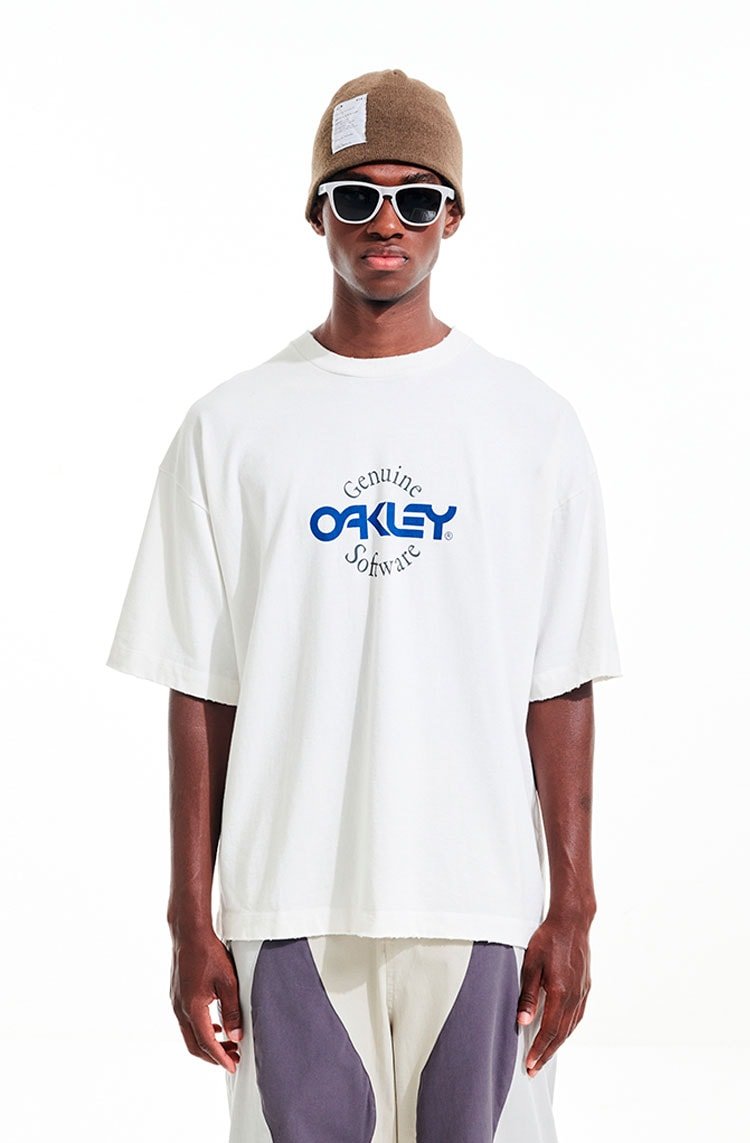 Camiseta Piet x Oakley Software Branca/Azul - NewSkull