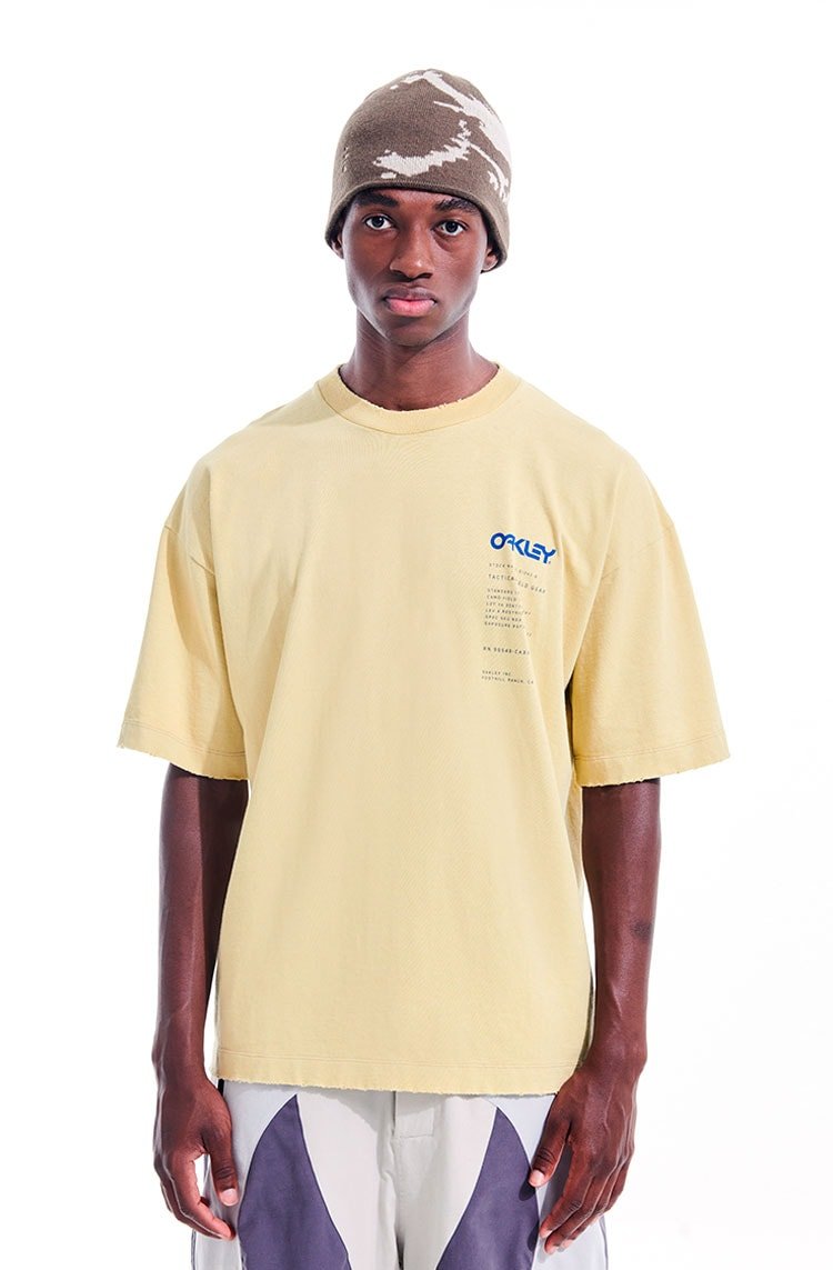 Camiseta Piet x Oakley Surfer Amarelo Escuro/Azul - NewSkull