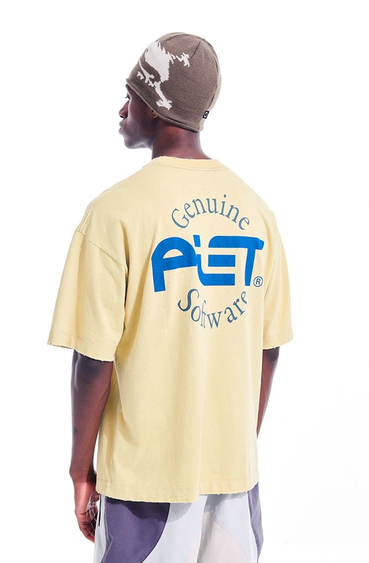 Camiseta Piet x Oakley Surfer Amarelo Escuro/Azul - NewSkull