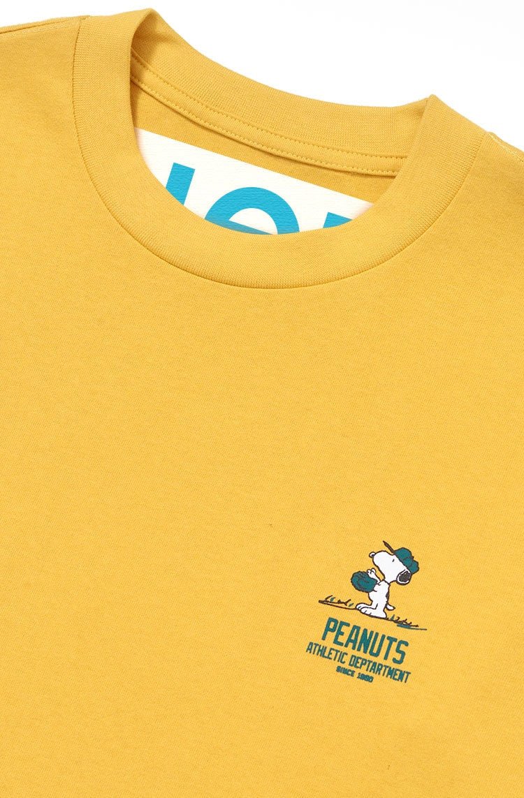 Camiseta Piet x Peanuts Snoopy Baseball Amarelo - NewSkull