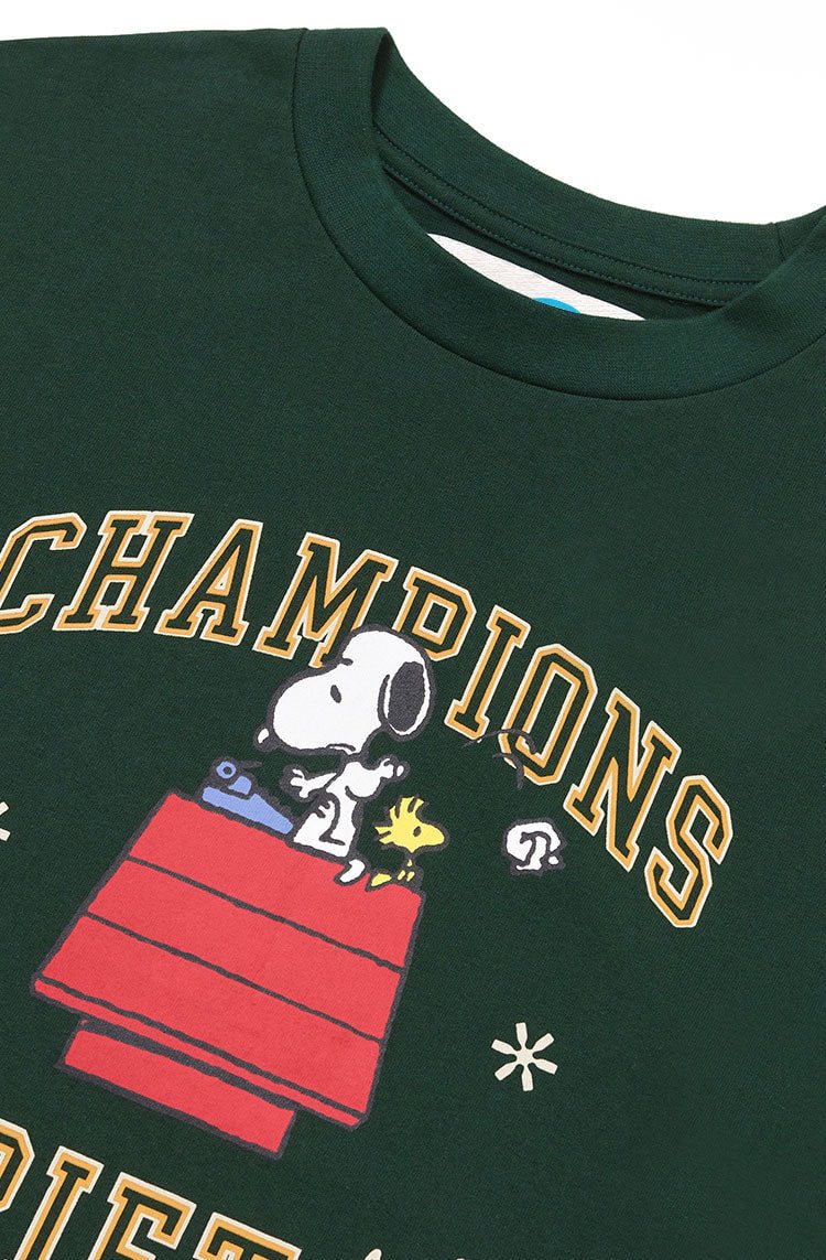 Camiseta Piet x Peanuts Snoopy Heritage & Woodstock Verde - NewSkull