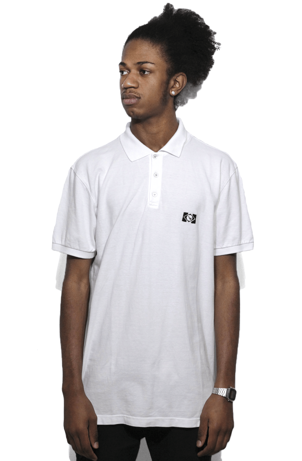 Camiseta Polo Blaze Supply Flag Branca - NewSkull