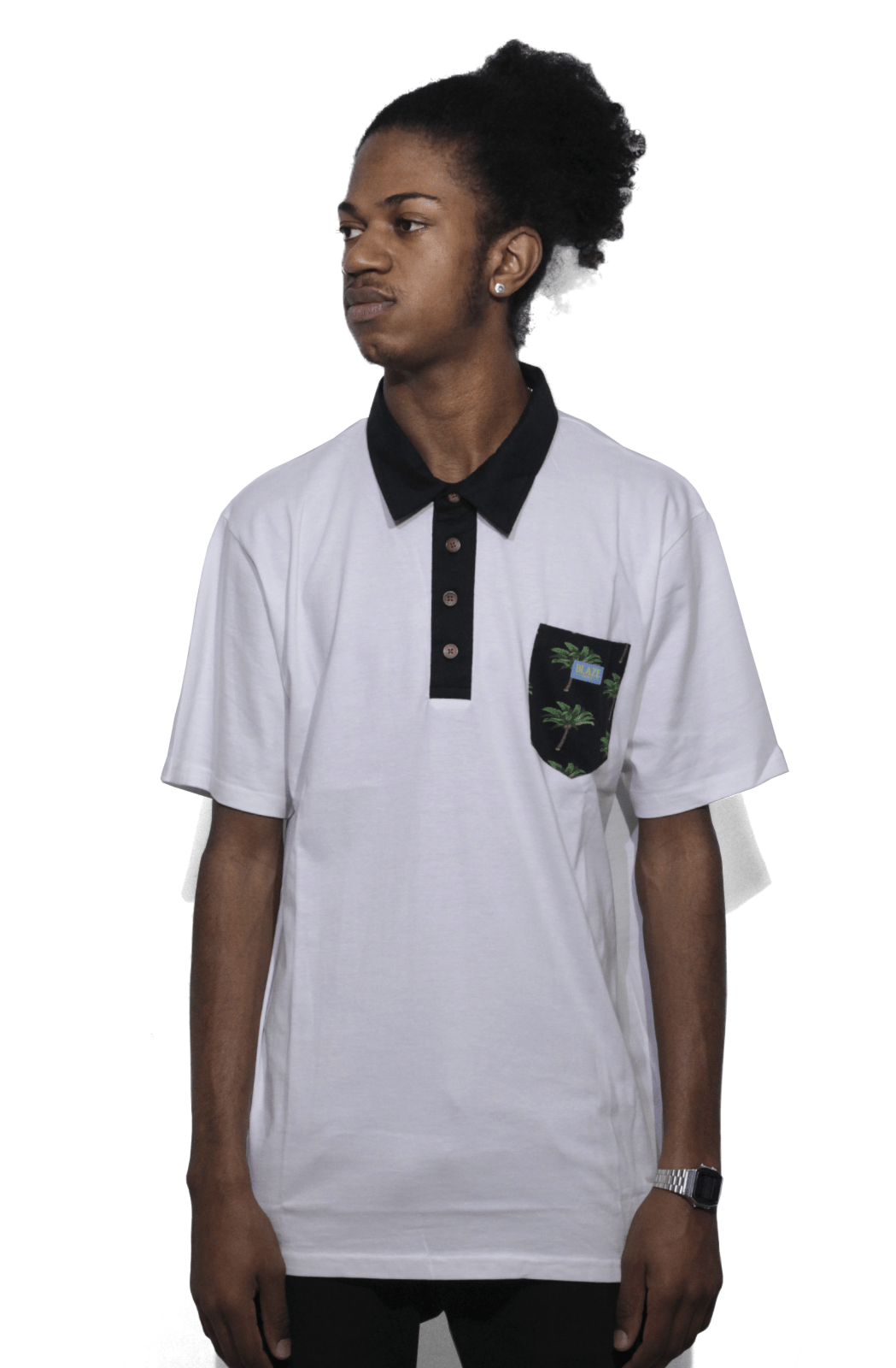 Camiseta Polo Blaze Supply Hawaii Branca - NewSkull