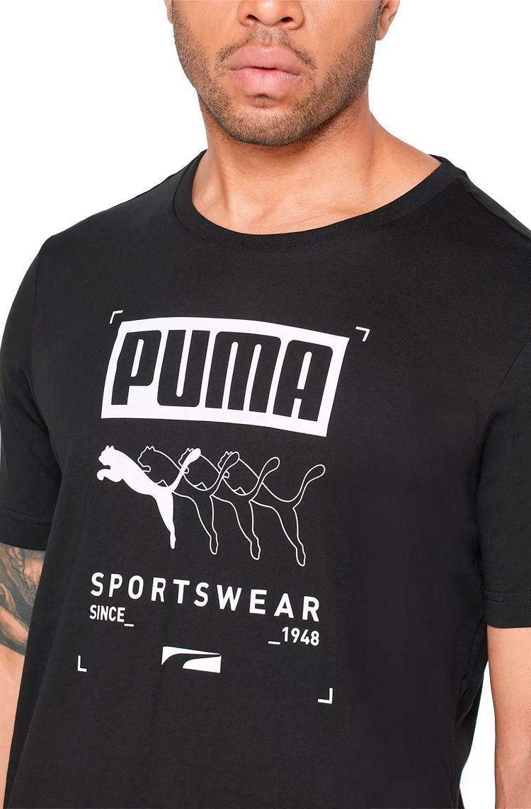 Camiseta Puma Box Preta - NewSkull