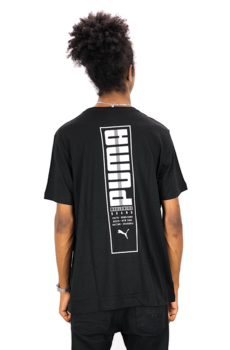 CAMISETA PUMA BRAND PLACED PRETA - NewSkull