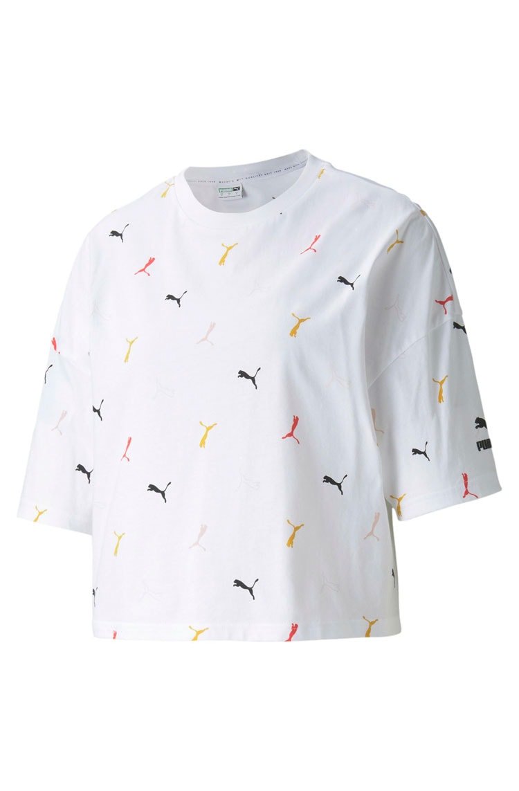 Camiseta Puma Classics Graphics Branca/Color - NewSkull