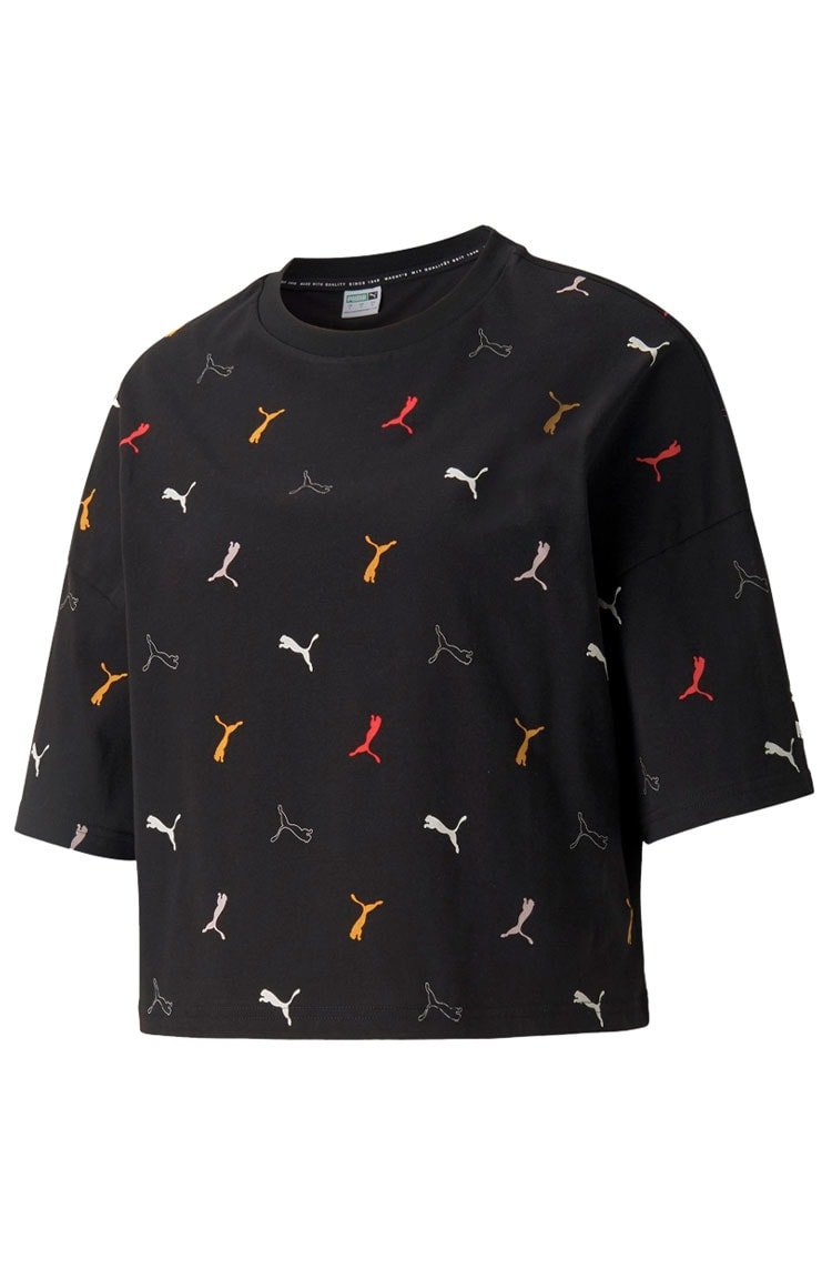 Camiseta Puma Classics Graphics Preta/Color - NewSkull