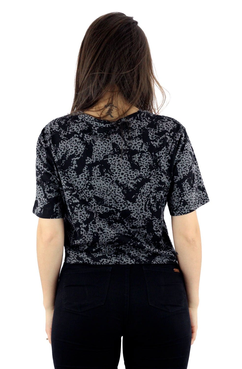 Camiseta Puma Elevated Cropped Feminina Preta - NewSkull