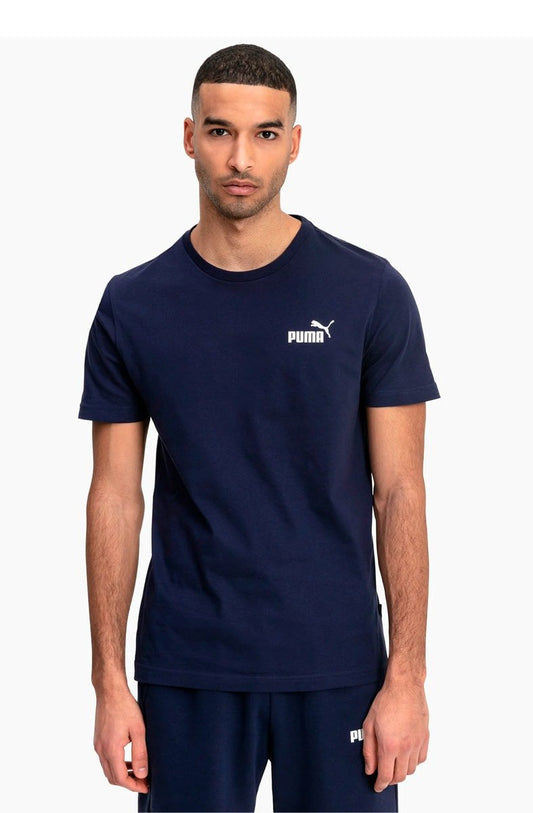 CAMISETA PUMA ESS MINI LOGO AZUL MARINHO - NewSkull