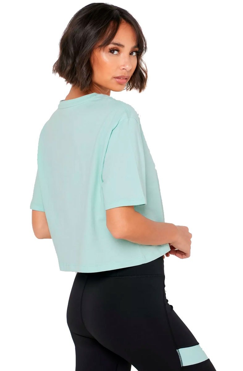 Camiseta Puma Essentials Cropped Feminina Verde - NewSkull