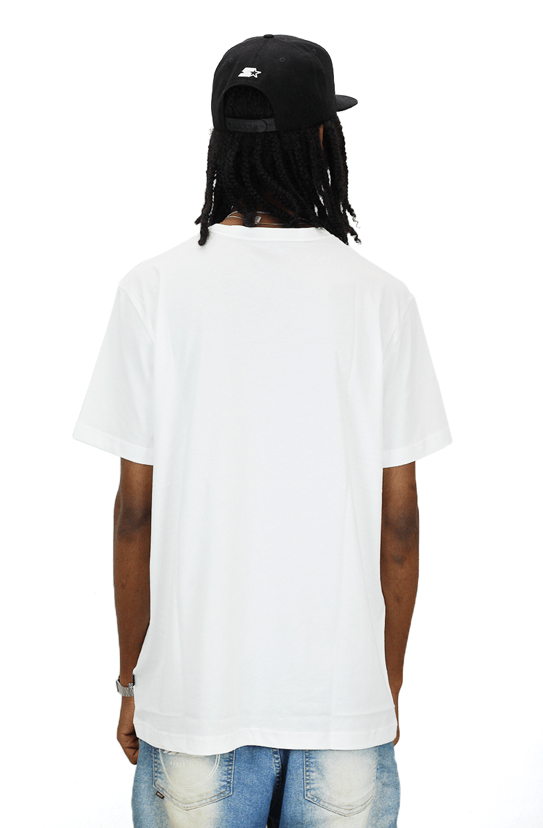 CAMISETA PUMA ESSENTIALS V NECK BRANCA - NewSkull