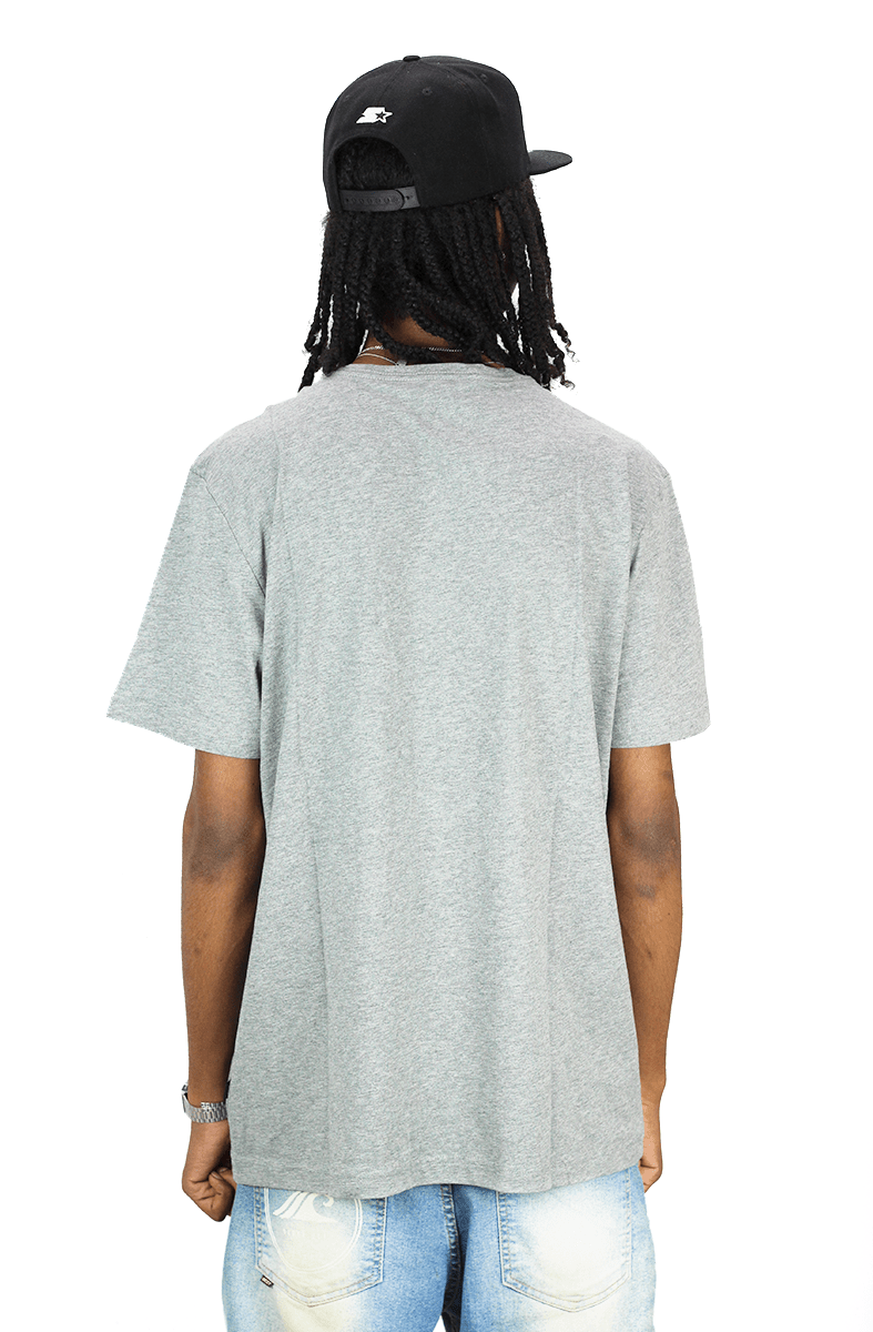 CAMISETA PUMA ESSENTIALS V NECK CINZA - NewSkull