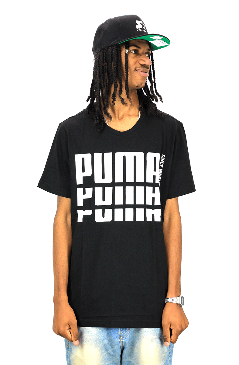 CAMISETA PUMA REBEL BOLD BASIC PRETA - NewSkull