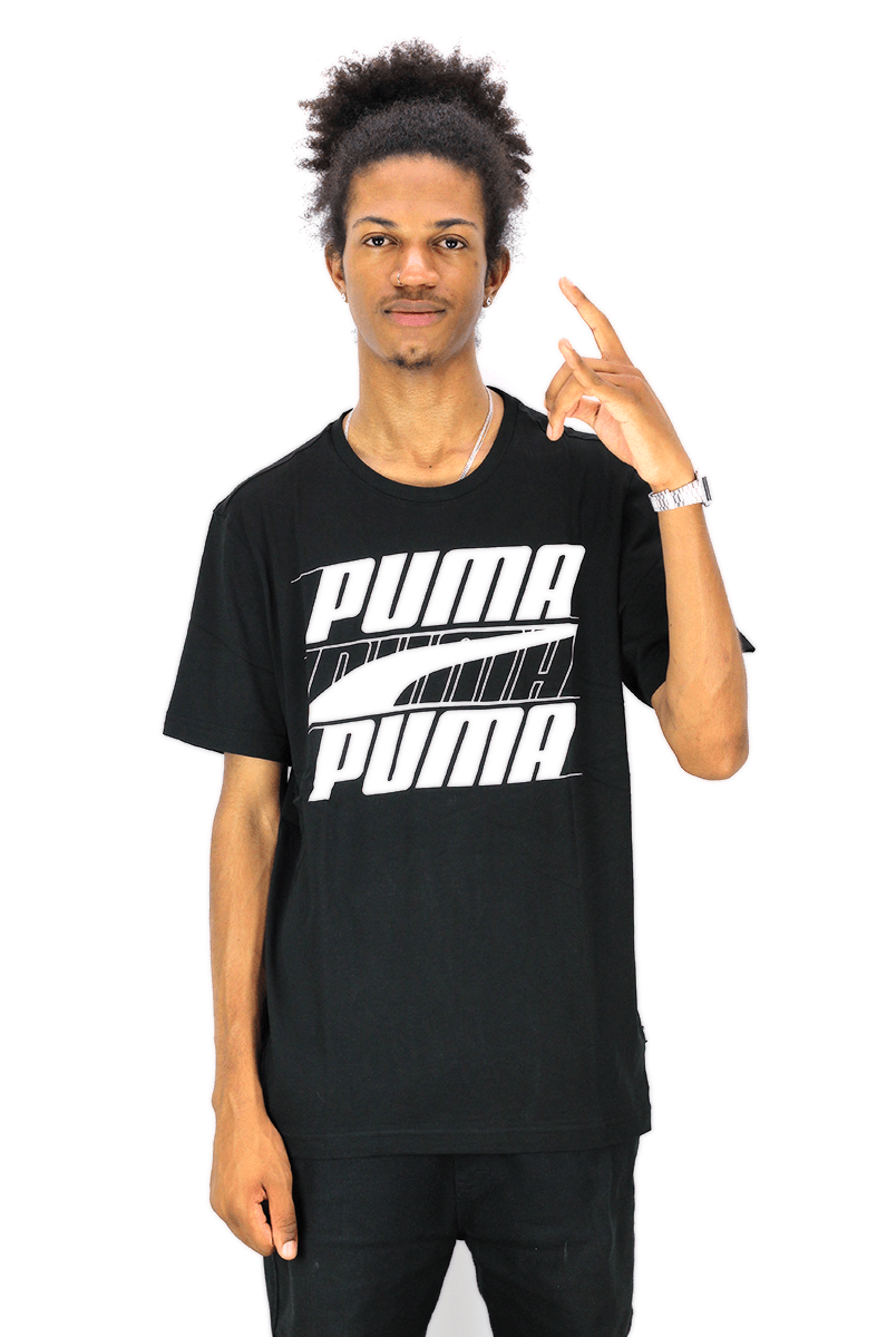 CAMISETA PUMA REBEL PRETA - NewSkull