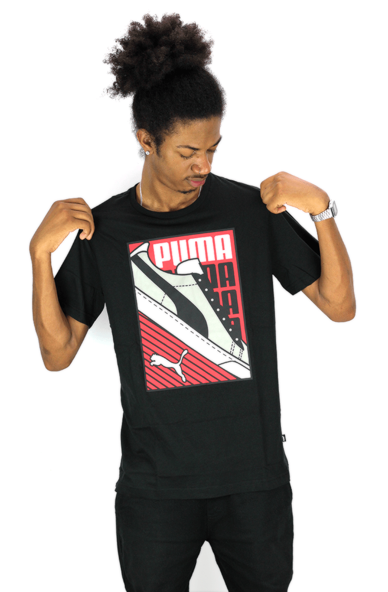 CAMISETA PUMA SNEAKER PRETA - NewSkull