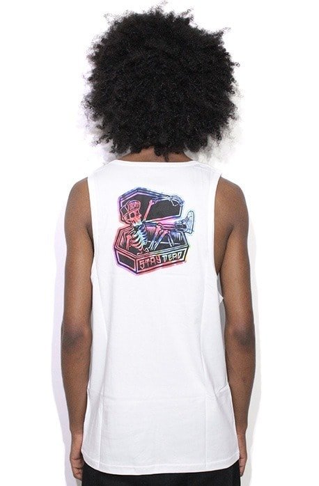 Camiseta Regata Blunt Stay Dead Branca - NewSkull