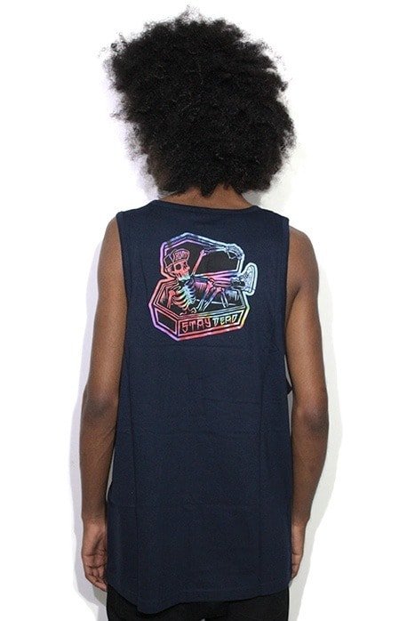 Camiseta Regata Blunt Stay Dead Marinho - NewSkull