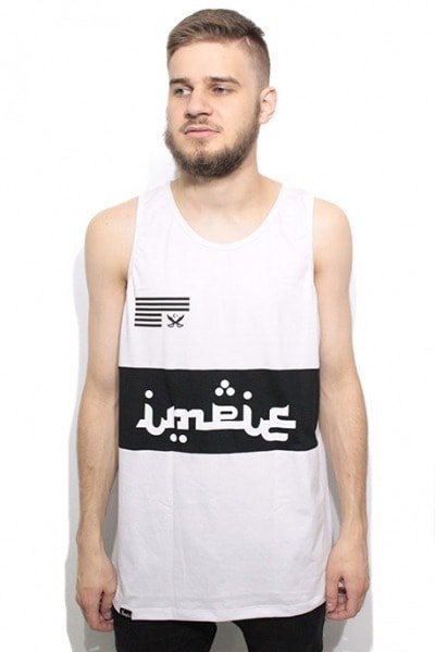 Camiseta Regata Impie Clothing Flag Branca - NewSkull