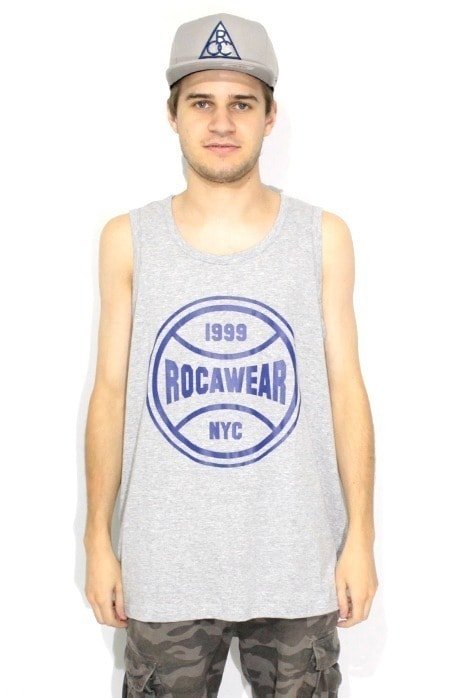 Camiseta Regata Rocawear NYC Cinza - NewSkull
