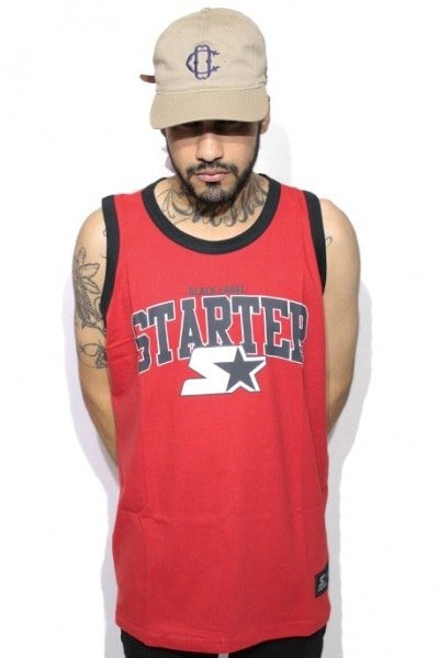 Camiseta Regata Starter Arch Vermelha - NewSkull