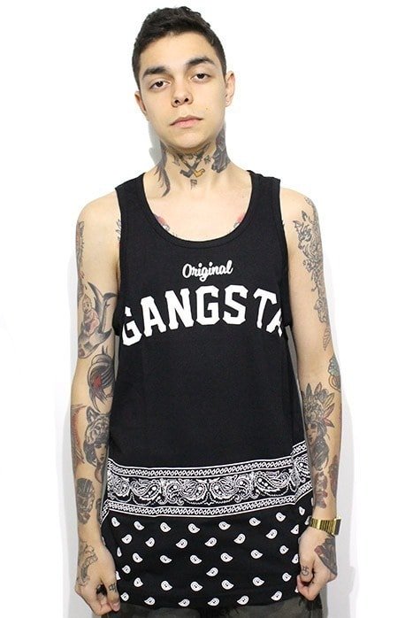 Camiseta Regata Thug Nine Og Bandana Preta - NewSkull