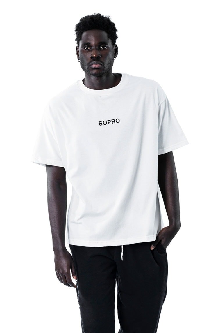Camiseta Sopro Composition Tee Branco/Preto - NewSkull