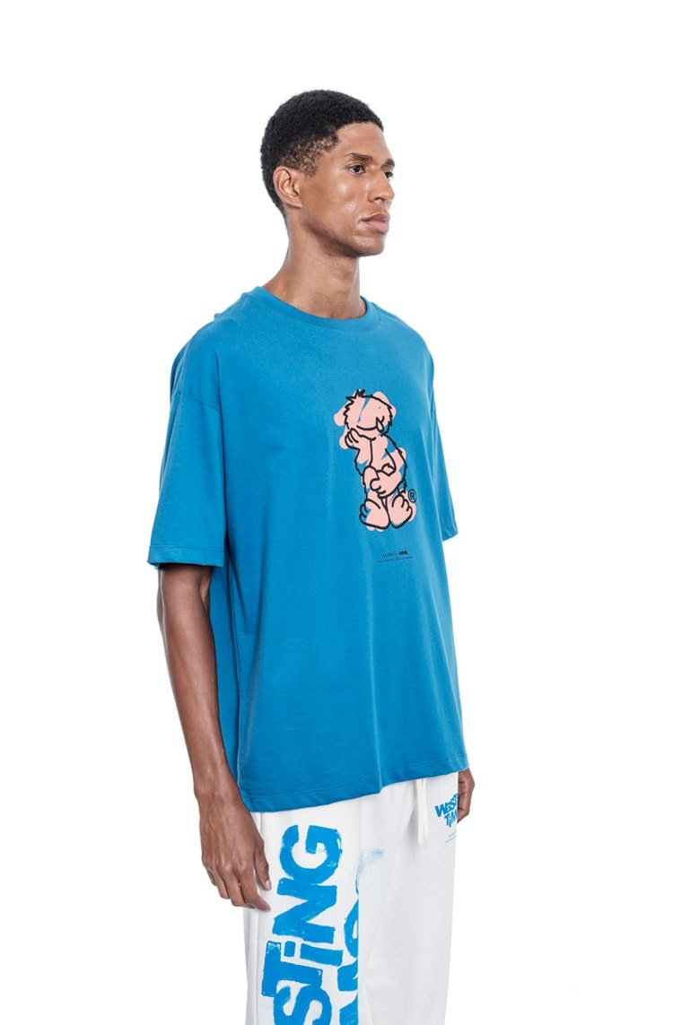 Camiseta Sopro Not Ok Tee Azul - NewSkull