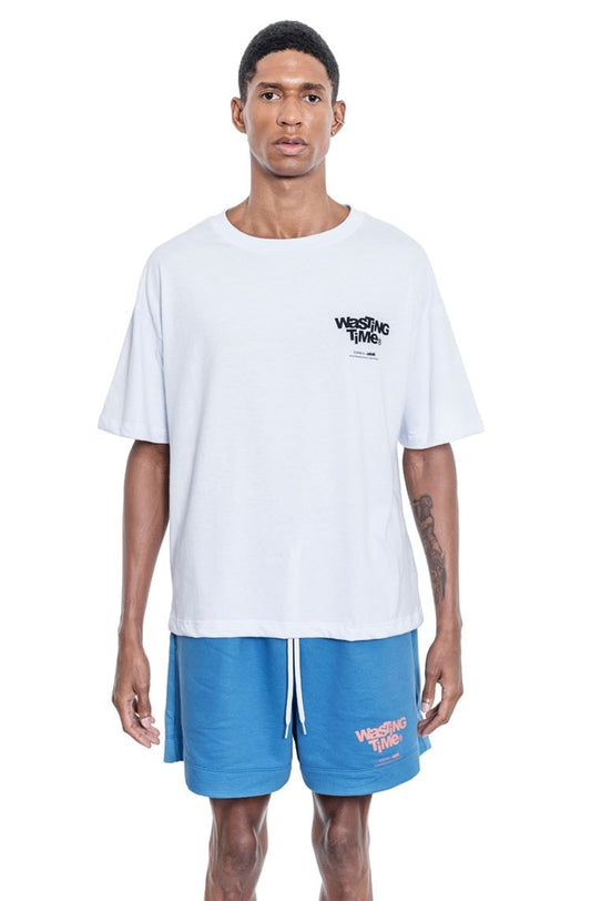 Camiseta Sopro Perigo Tee Branco/Preto - NewSkull