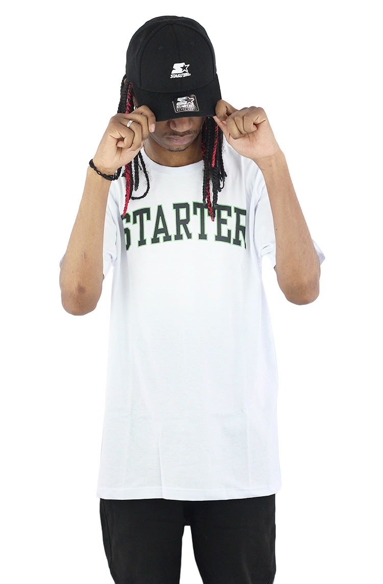 Camiseta Starter Arch Basic Branca - NewSkull