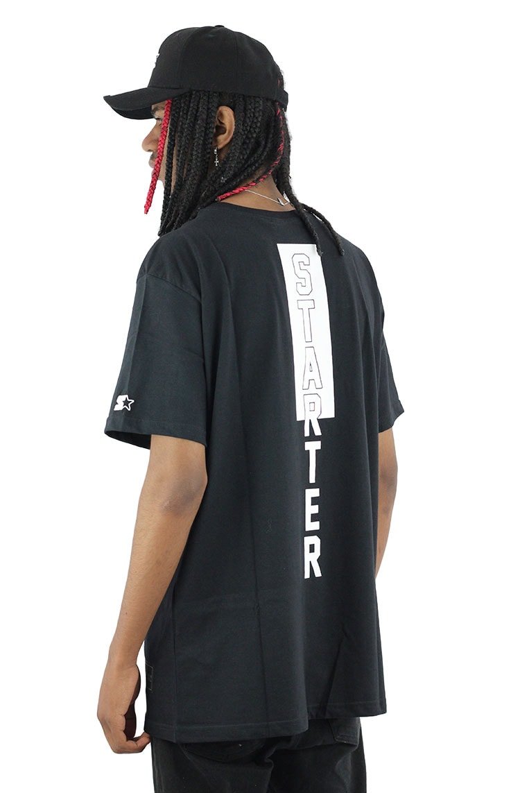 Camiseta Starter Balck White Preta - NewSkull
