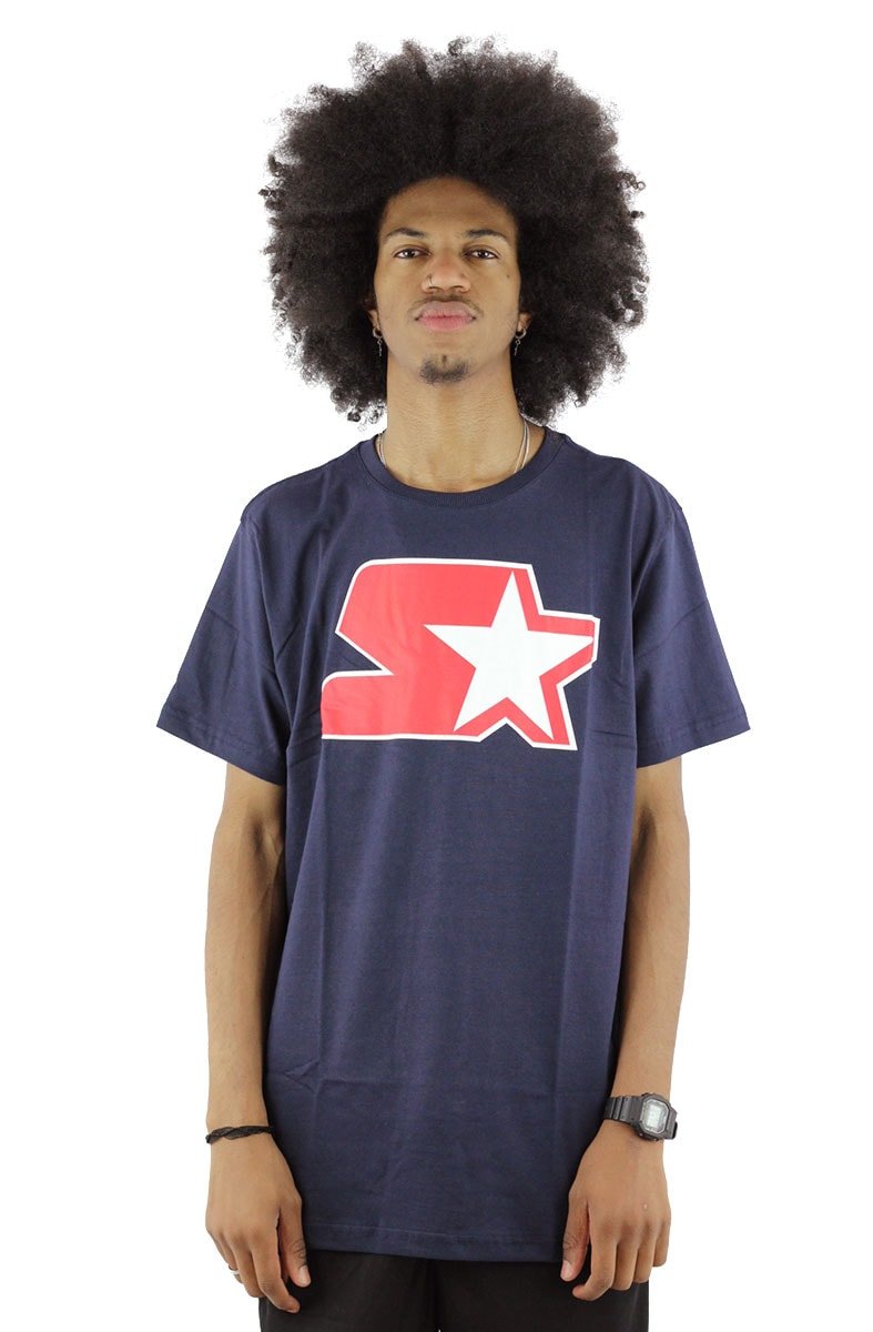 Camiseta STARTER Basic Logo Azul/Marinho - NewSkull