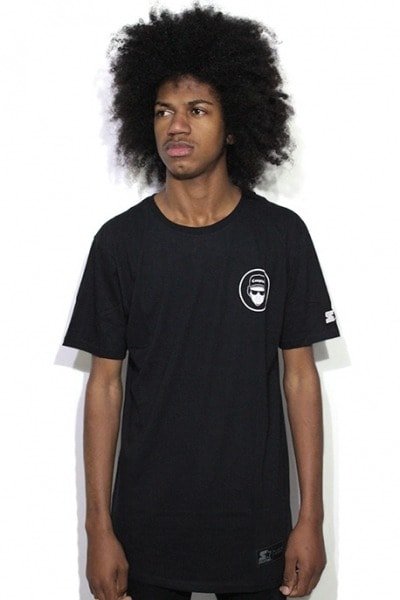 Camiseta Starter Black Label Compton Face Preta - NewSkull