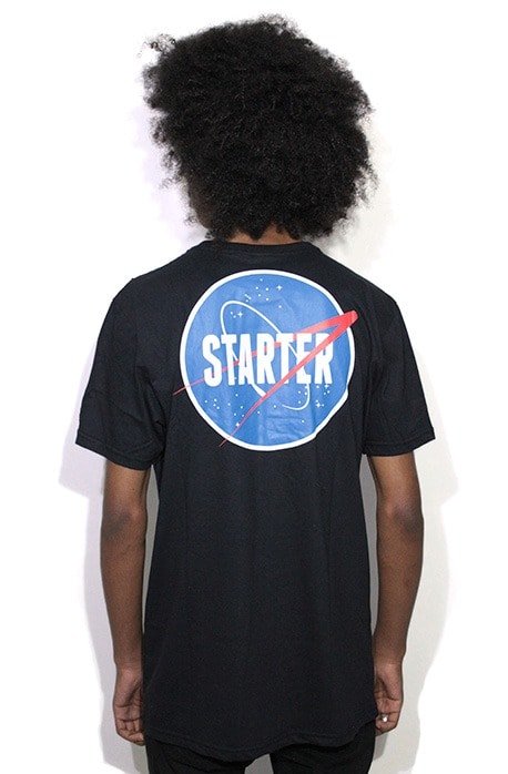 Camiseta Starter Black Label Space preta - NewSkull